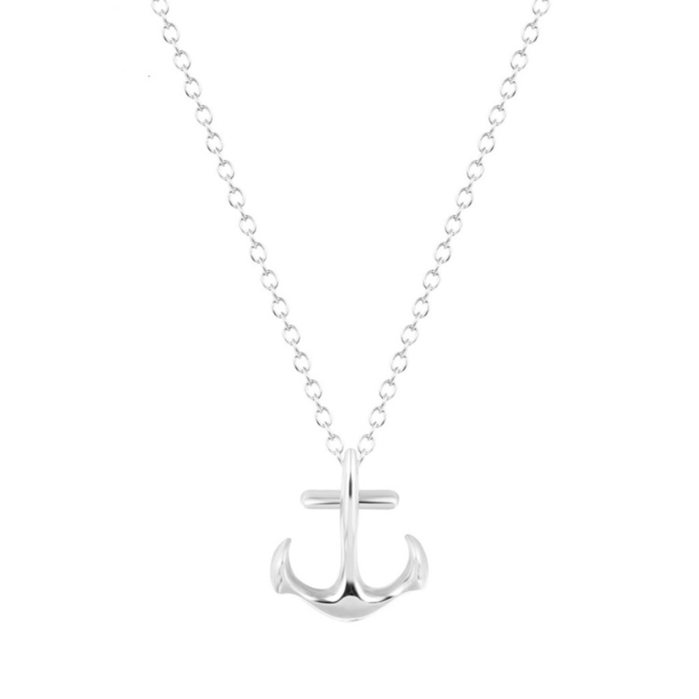 Anchor Dainty Silver Necklace